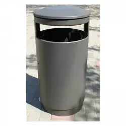Poubelle acier - Corbeille de ville - Poubelle urbaine