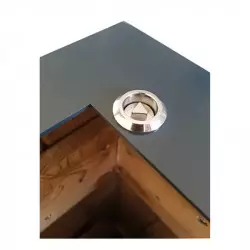 Poubelle collectivité - Poubelle bois et métal - Corbeille de ville Poubelle collectivité - Poubelle bois et métal - Corbeille de ville