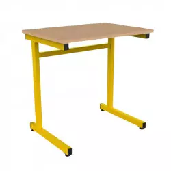 Table scolaire individuelle 70 x 50 fixe 1 place LUCAS