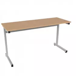 Table scolaire biplace 130 x 50 fixe LUCAS