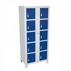 Armoire vestiaire visitable 10 cases