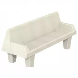 Banc pour collectivité béton