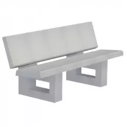 Banc collectivités béton