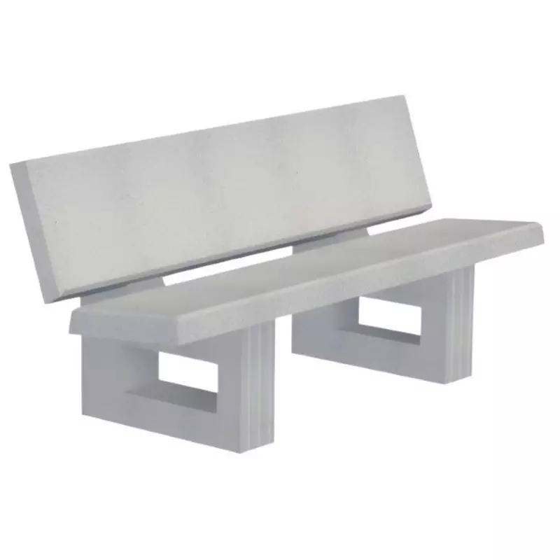 Banc collectivités béton