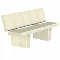 Banc jardin public béton Banc jardin public béton