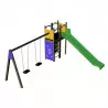 Structure d'aire de jeux avec portique APOTCHO