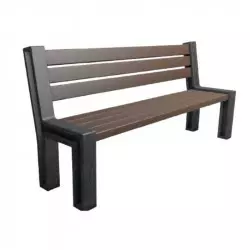 Banc de ville en plastique recyclé Banc de ville en plastique recyclé
