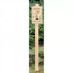 Distributeur sacs à déjections canines + poteau