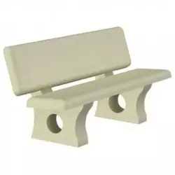 Banc de ville en béton Banc de ville en béton