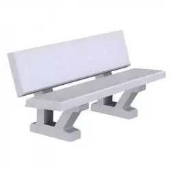 Banc parc public béton Banc parc public béton