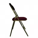Chaise salle des fêtes en velours