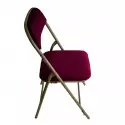 Chaise pliable en velours