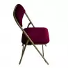 Chaise pliable en velours