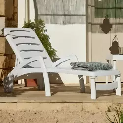 Chaise longue jardin