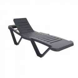 Chaise longue jardin plastique