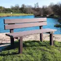Banc de ville en recyclé