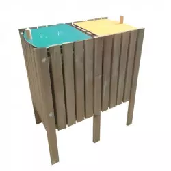 Poubelle extérieure de tri sélectif