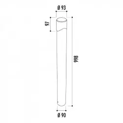 Borne anti-stationnement