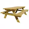 Table de pique-nique en bois