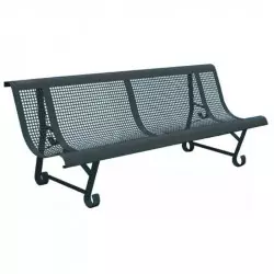 Banc urbain métallique