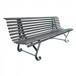 Banc public métallique