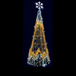Sapin de noel extérieur à leds