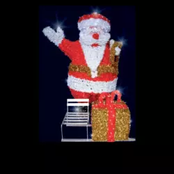 Illumination de noel Père Noël