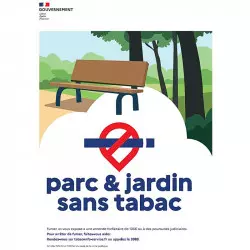 Panneau parc et jardin sans tabac Panneau parc et jardin sans tabac