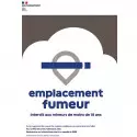 Emplacement pour fumeur affiche