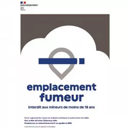 Emplacement pour fumeur affiche Emplacement pour fumeur affiche