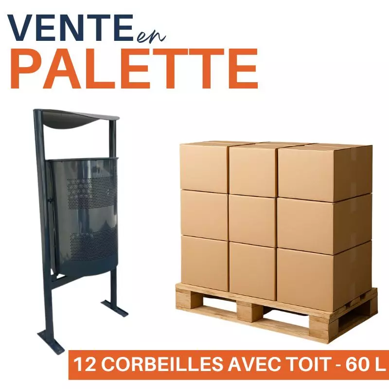 Poubelle de propreté métal Vente en gros achat a la palette Poubelle de propreté métal Vente en gros achat a la palette