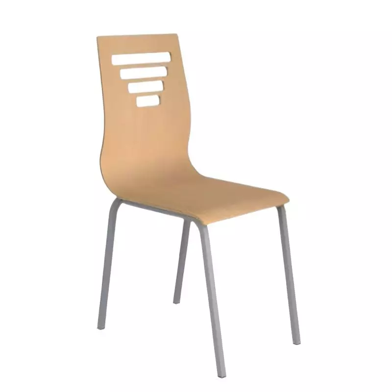 Chaise empilable coque hêtre multiplis Chaise empilable coque hêtre multiplis