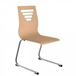 Chaise à appui sur table empilable