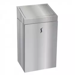 Poubelle collectivité en acier inoxydable