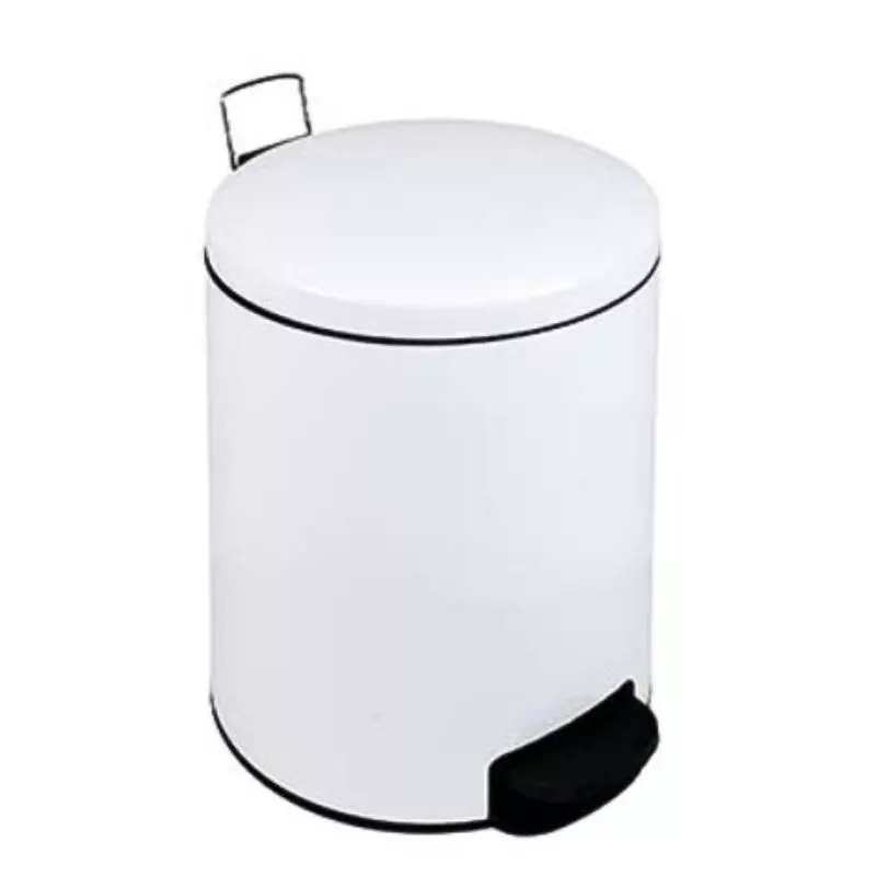 Poubelle pour sanitaire en acier poudré