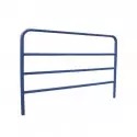 Barrière urbaine en acier bleu