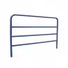 Barrière urbaine en acier bleu