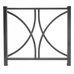Barrière métallique en acier époxy gris