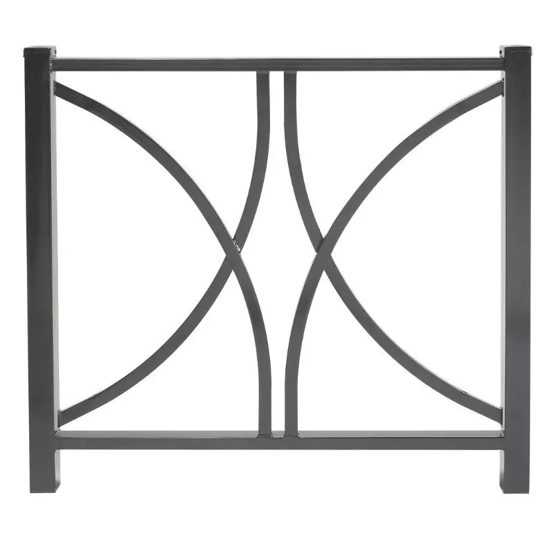 Barrière métallique en acier époxy gris Barrière métallique en acier époxy gris