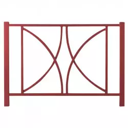 Barrière de sécurité 150 cm coloris rouge