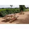 Table pour pique-nique collectivité en béton