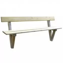 Banc jardin public en bois