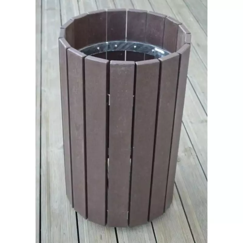 Poubelle publique en plastique recyclé Poubelle publique en plastique recyclé