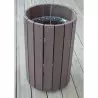 Poubelle publique en plastique recyclé