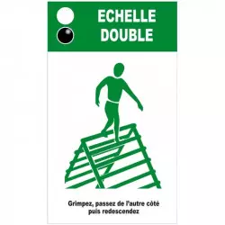 Panneau explicatif pour module parcours sportif "Échelle double"