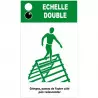 Panneau explicatif pour module parcours sportif "Échelle double"