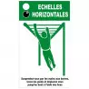 Panneau pour parcours sportif module "Échelles horizontales"