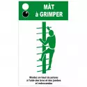 Panneau "Mât à grimper" pour module parcours sportif