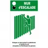 Panneau d'information pour parcours de santé module "Mur d'escalade"