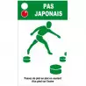 Panneau d'information pour "Pas japonais"